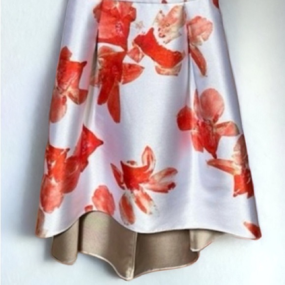 Sachin & Babi Noir Sleeveless Floral Jacquard Cut-Out Back High-Low Dress - Picture 8 of 12